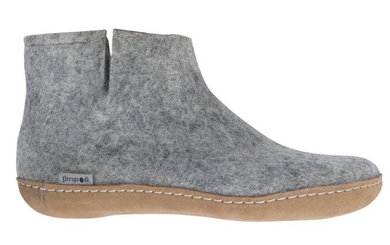 glerups dk Modell G Filzstiefel Ledersohle Hausschuh von glerups dk