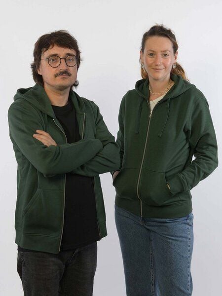 glore Basics Sweatshirt Jacke - Sammie Zip Hoodie von glore Basics