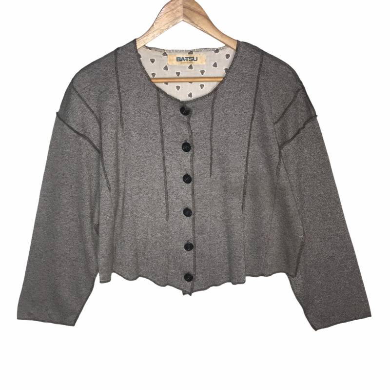 Ba-Tsu Galant Conpose Crop Button Up Bluse Made in Japan von glorialuxuryStore