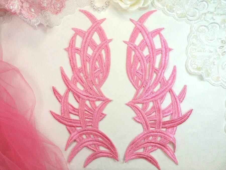 Gestickte Aufnäher Rosa Spiegel Paar Venedig Spitze Motive Für Handwerk Und Nähen Kostüme Diy-8, 5"(Gb433x-Pk von gloryshouse