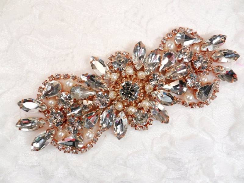 Kristall Strass Rose Gold Applikationen 4.75"(Gb624 Kristall Strass Rose Gold Applikationen 4.75"(Gb624 von gloryshouse