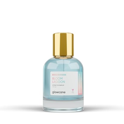 glowcane Bloom Lagoon Extrait de Parfum Damen | Frischer & Blumiger Duft | mit maximal erhöhter Duftöl Konzentration | Langanhaltender Duft | Geschenke für Frauen | Tierversuchsfrei & Vegan von glowcane