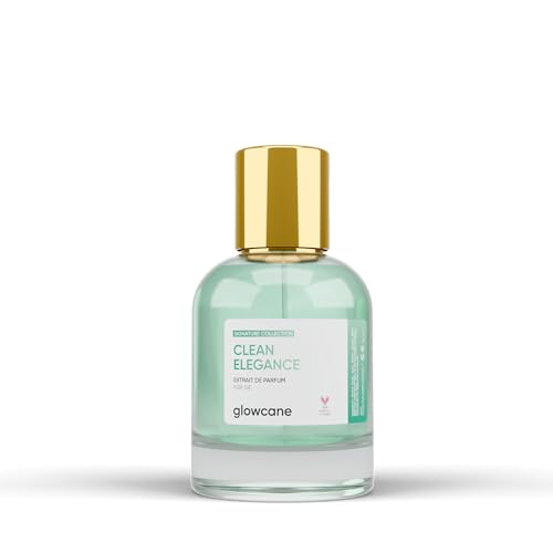 glowcane Clean Elegance Extrait de Parfum Damen | Frischer & Blumiger Duft | mit maximal erhöhter Duftöl Konzentration | Langanhaltender Duft | Geschenke für Frauen | Tierversuchsfrei & Vegan von glowcane