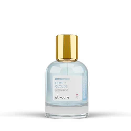 glowcane Comfy Clouds Extrait de Parfum Damen | Frischer & Sauberer Duft | mit maximal erhöhter Duftöl Konzentration | Langanhaltender Duft | Geschenke für Frauen | Tierversuchsfrei & Vegan von glowcane