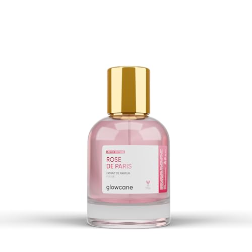 glowcane Rose de Paris Extrait de Parfum Damen | Rosiger & Frischer Duft | mit maximal erhöhter Duftöl Konzentration | Langanhaltender Duft | Geschenke für Frauen | Tierversuchsfrei & Vegan von glowcane