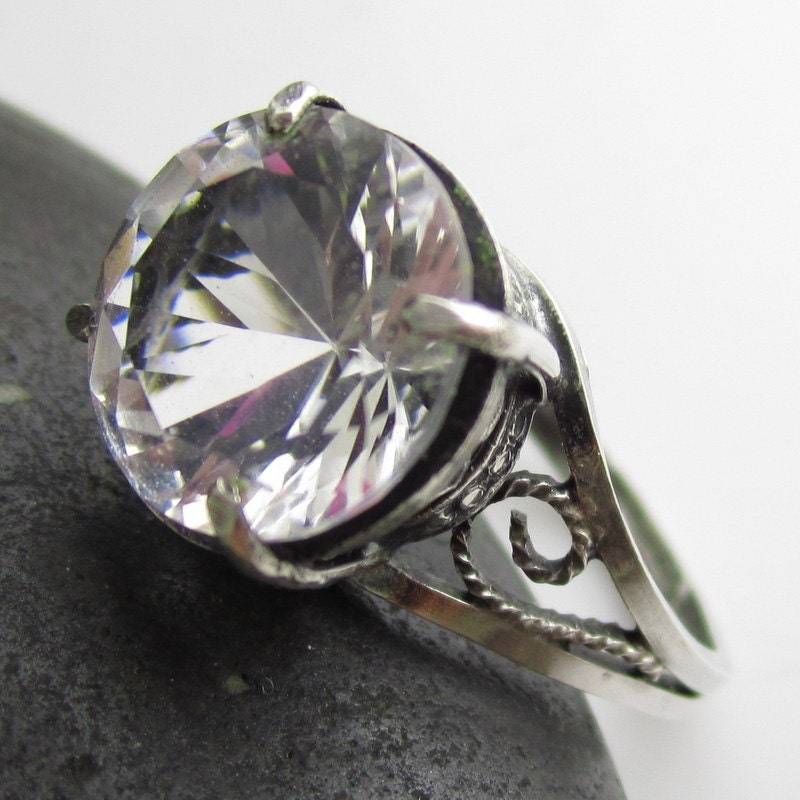 You're A Gem - Weißer Topas Und Sterling Silber Ring von glowfly