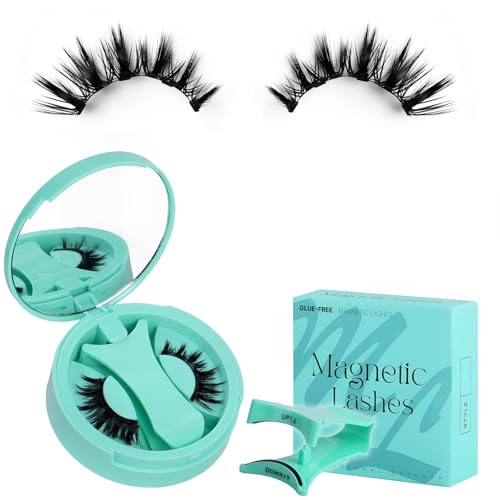 Magnetische Wimpern für Natürlichen Look, 2 Paare Magnetic Lashes mit Applikator, Keine Wimpernkleber Notwendig, Einfach zu Tragen, Ohne Eyeliner Magnetische Wimpern für Natürlichen Look, 2 Paare Magnetic Lashes mit Applikator, Keine Wimpernkleber Notwendig, Einfach zu Tragen, Ohne Eyeliner von glowgare