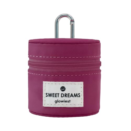 glowiest LipPod | Mini-Tasche Schlüsselanhänger für Frauen, Lippenbalsam & Maskenhalter, Gen Z Must-Have Zubehör, trendiger Geldbörsen-Charm-Schlüsselanhänger, Balck, Small von glowiest