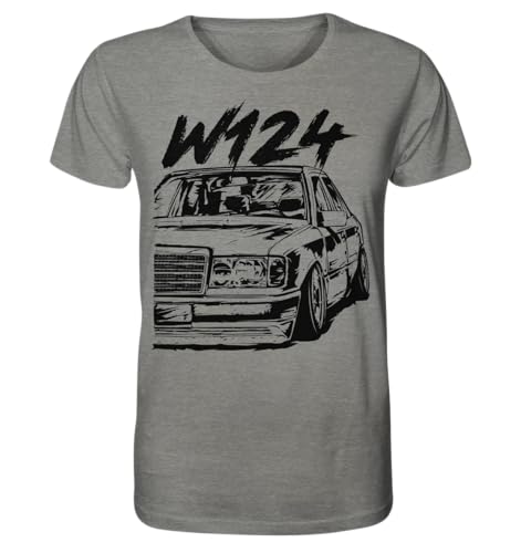 glstkrrn W124 T-Shirt, Regular, Unisex, Mid Heather Grey, L von glstkrrn