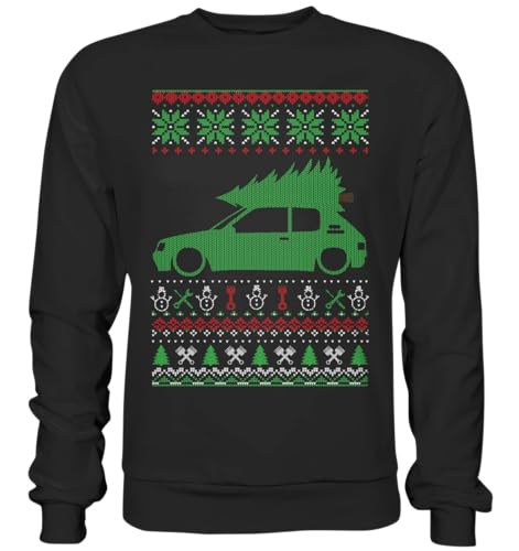glstkrrn 205 Ugly Christmas Sweater, Regular, Unisex, Schwarz, M von glstkrrn