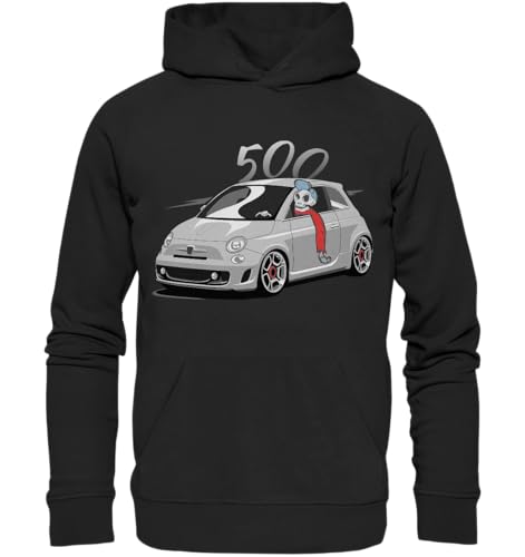 glstkrrn 500 Cinquecento Skulldriver Hoodie, Regular, Unisex, Black, XL von glstkrrn