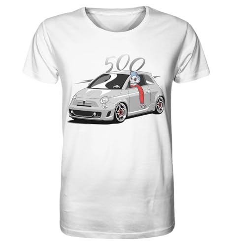 glstkrrn 500 Cinquecento Skulldriver T-Shirt, Regular, Unisex, White, S glstkrrn 500 Cinquecento Skulldriver T-Shirt, Regular, Unisex, White, S von glstkrrn