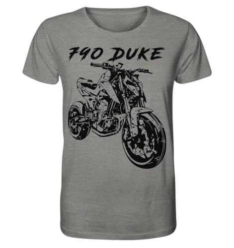 glstkrrn 790 Duke T-Shirt, Regular, Unisex, Mid Heather Grey, M von glstkrrn