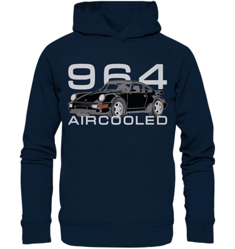 glstkrrn 964 Aircooled Hoodie, Regular, Unisex, French Navy, L von glstkrrn