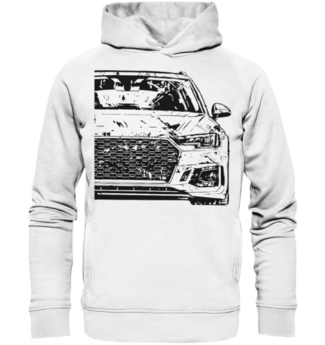 glstkrrn A4 S4 RS4 B9 Avant OneLife Hoodie, Regular, Unisex, White, L von glstkrrn