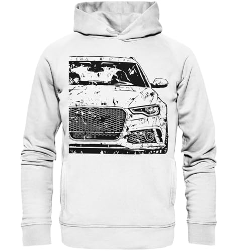 glstkrrn A6 S6 Rennsport C7 Avant OneLife Hoodie, Regular, Unisex, White, XL von glstkrrn