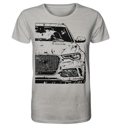 glstkrrn A6 S6 Rennsport C7 Avant OneLife T-Shirt, Regular, Unisex, Heather Grey, XL von glstkrrn