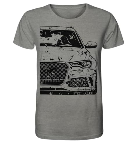 glstkrrn A6 S6 Rennsport C7 Avant OneLife T-Shirt, Regular, Unisex, Mid Heather Grey, L von glstkrrn