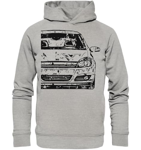 glstkrrn Astra H Hoodie, Regular, Unisex, Heather Grey, XXL von glstkrrn