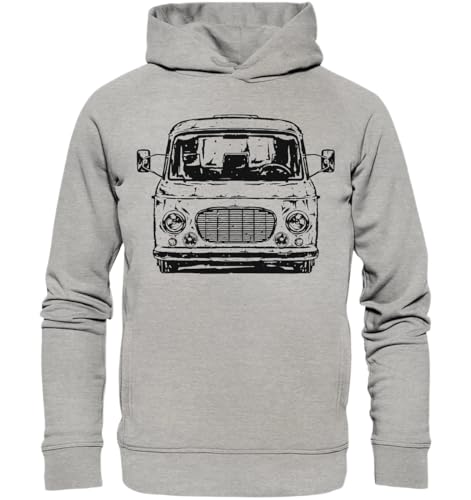 glstkrrn Barkas B1000 Hoodie, Regular, Unisex, Heather Grey, L von glstkrrn