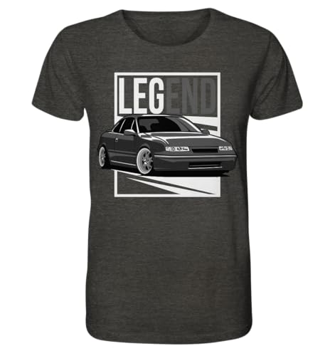 glstkrrn Calibra T-Shirt, Regular, Unisex, Dark Heather Grey, L von glstkrrn