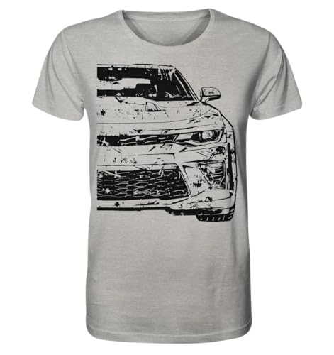 glstkrrn Camaro Generation 6 T-Shirt, Regular, Unisex, Heather Grey, XXL von glstkrrn