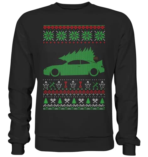 glstkrrn Celica ST205 GT4 Ugly Christmas Sweater, Regular, Unisex, Schwarz, XL von glstkrrn