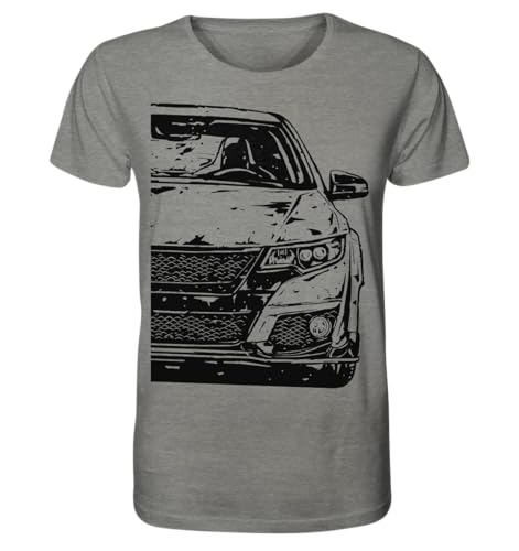 glstkrrn Civic Type R FK2 T-Shirt, Regular, Unisex, Mid Heather Grey, L von glstkrrn