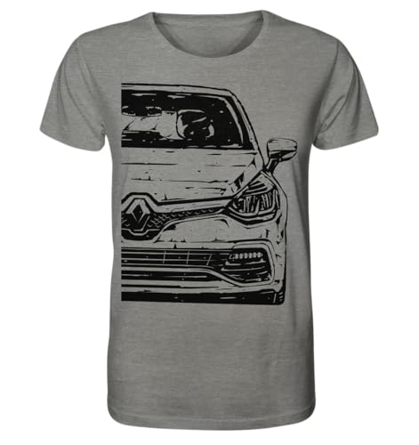 glstkrrn Clio 4 RS Phase 1 One Life T-Shirt, Regular, Unisex, Mid Heather Grey, L von glstkrrn