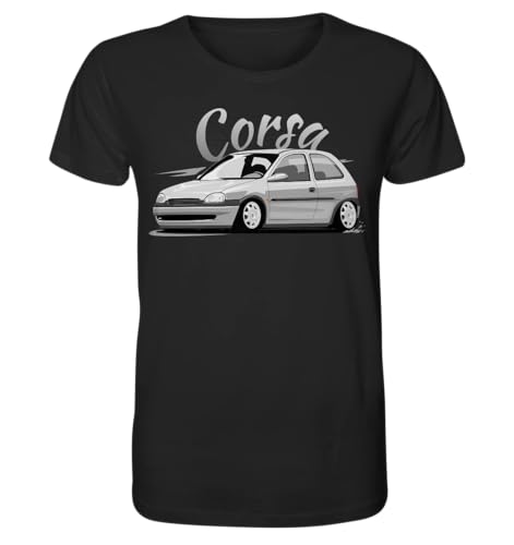 glstkrrn Corsa B T-Shirt, Regular, Unisex, Black, 3XL von glstkrrn