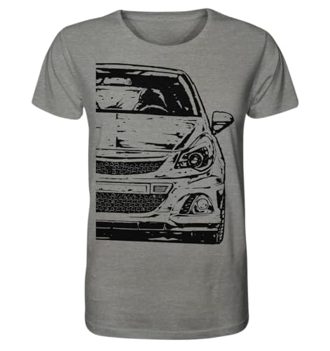 glstkrrn Corsa D OPC T-Shirt, Regular, Unisex, Mid Heather Grey, M von glstkrrn