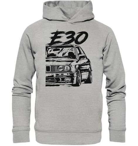 glstkrrn E30 Hoodie, Regular, Unisex, Heather Grey, M von glstkrrn