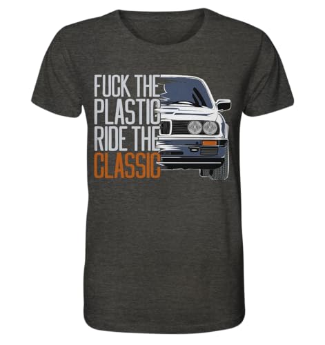 glstkrrn E30 T-Shirt, Regular, Unisex, Dark Heather Grey, L von glstkrrn