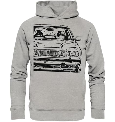 glstkrrn E34 Hoodie, Regular, Unisex, Heather Grey, XL von glstkrrn