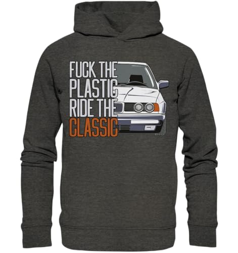 glstkrrn E34 Hoodie, Regular, Unisex, Dark Heather Grey, L von glstkrrn