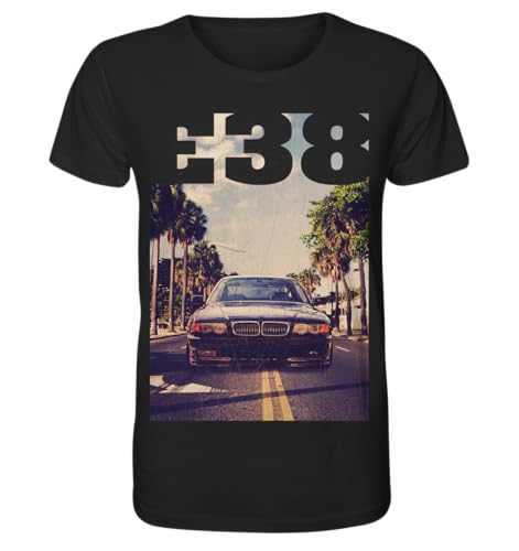 glstkrrn E38 T-Shirt, Regular, Unisex, Black, XXL von glstkrrn