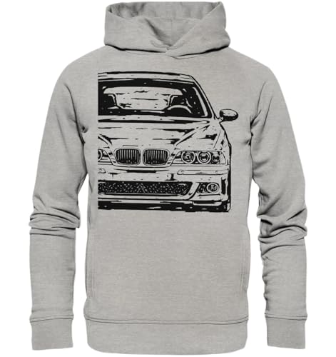 glstkrrn E39 Hoodie, Regular, Unisex, Heather Grey, L von glstkrrn