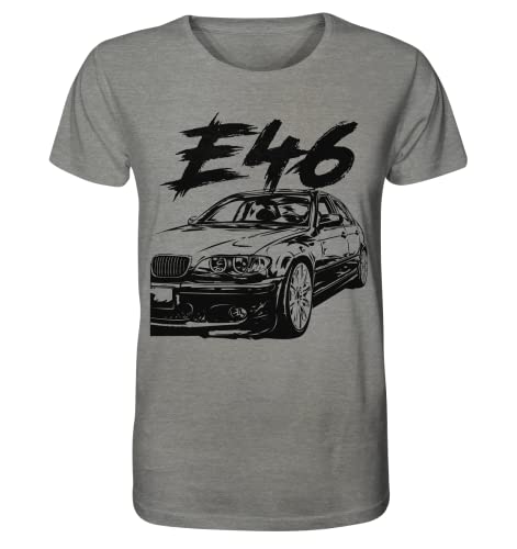glstkrrn E46 Dirty T-Shirt, Regular, Unisex, Mid Heather Grey, S von glstkrrn
