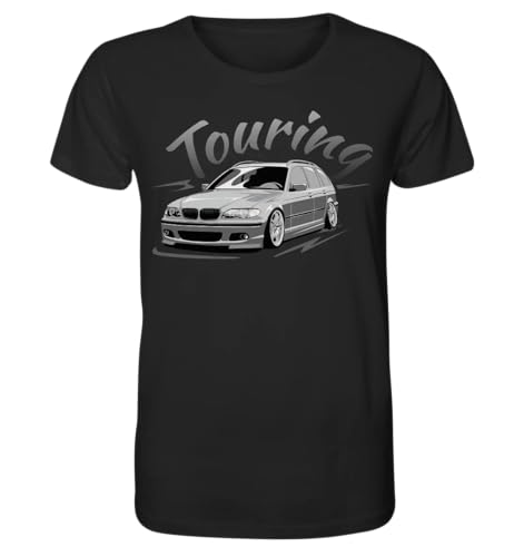 glstkrrn E46 Touring T-Shirt, Regular, Unisex, Black, L von glstkrrn