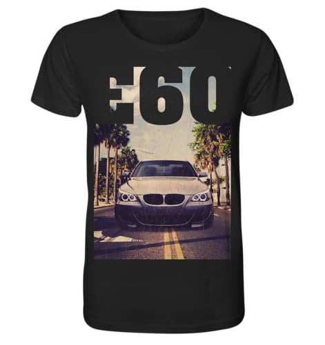 glstkrrn E60 T-Shirt, Regular, Unisex, Black, S von glstkrrn