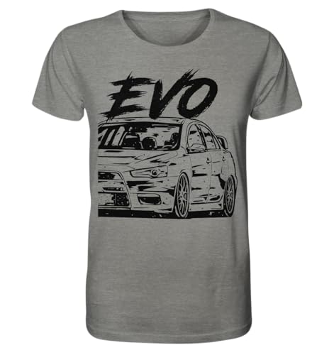glstkrrn Evo X T-Shirt, Regular, Unisex, Mid Heather Grey, M von glstkrrn