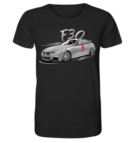 glstkrrn F30 T-Shirt, Regular, Unisex, Black, XXL von glstkrrn