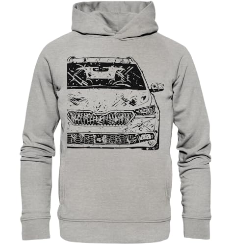 glstkrrn Fabia III Combi Hoodie, Regular, Unisex, Heather Grey, XXL von glstkrrn