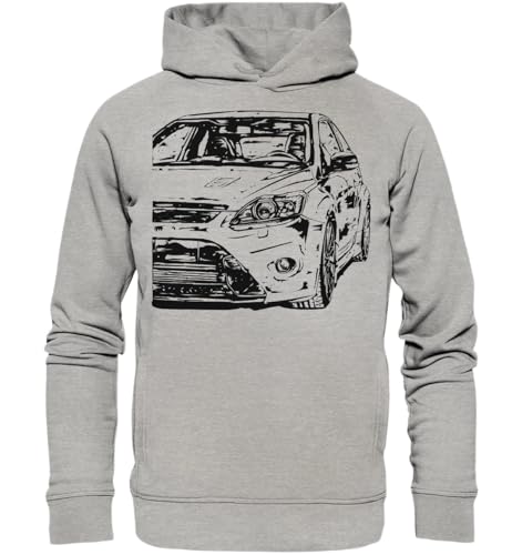 glstkrrn Focus 2 RS Hoodie, Regular, Unisex, Heather Grey, XXL von glstkrrn