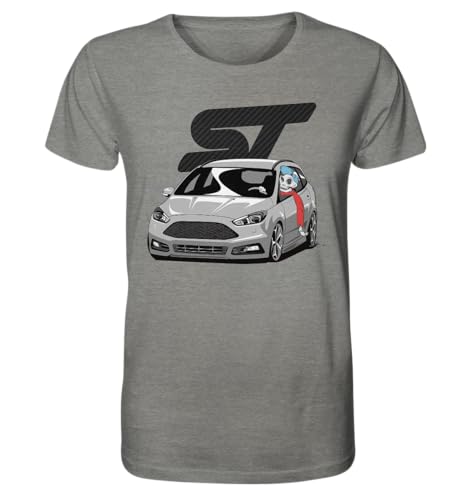 glstkrrn Focus 3 ST Turnier Skulldriver T-Shirt, Regular, Unisex, Mid Heather Grey, L von glstkrrn