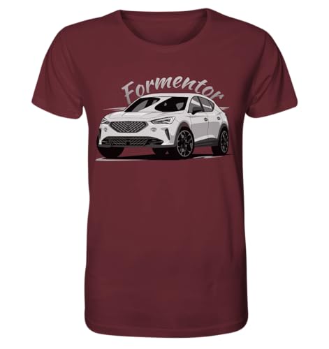 glstkrrn Formentor no Skulldriver T-Shirt, Regular, Unisex, Burgundy, L von glstkrrn