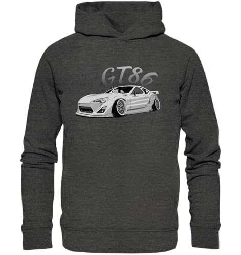 glstkrrn GT86 Hoodie, Regular, Unisex, Dark Heather Grey, XL von glstkrrn