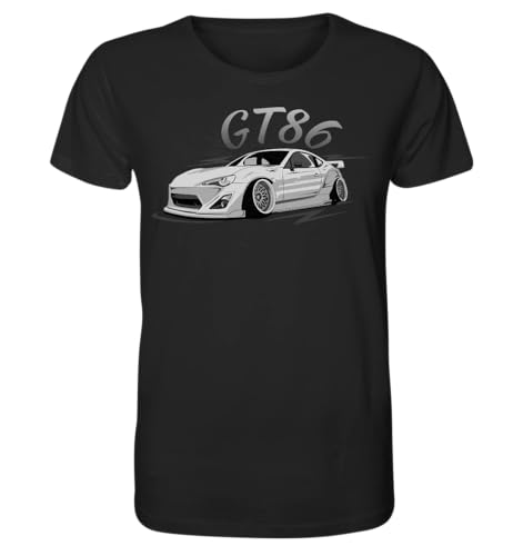 glstkrrn GT86 T-Shirt, Regular, Unisex, Black, XL von glstkrrn