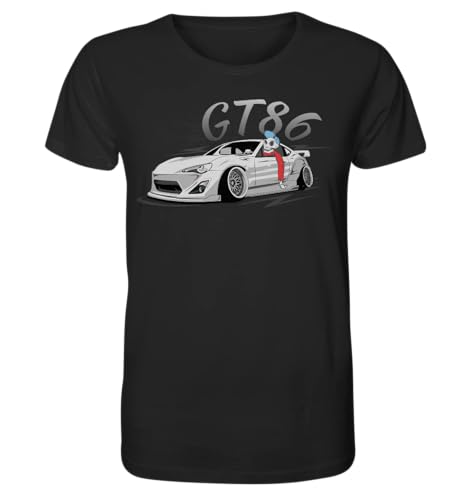 glstkrrn GT86 T-Shirt, Regular, Unisex, Black, S von glstkrrn