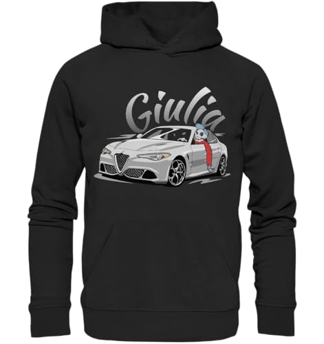 glstkrrn Giulia Quadrifoglio Skulldriver Hoodie, Regular, Unisex, Black, M von glstkrrn